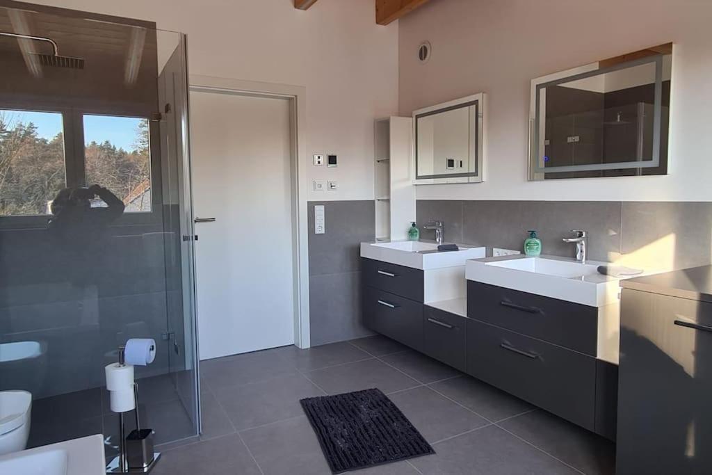 Moderne Ferienunterkunft/Wohnung Burgthann Dış mekan fotoğraf