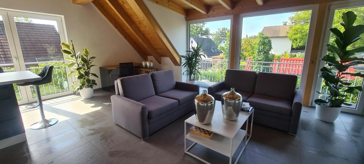 Moderne Ferienunterkunft/Wohnung Burgthann Dış mekan fotoğraf