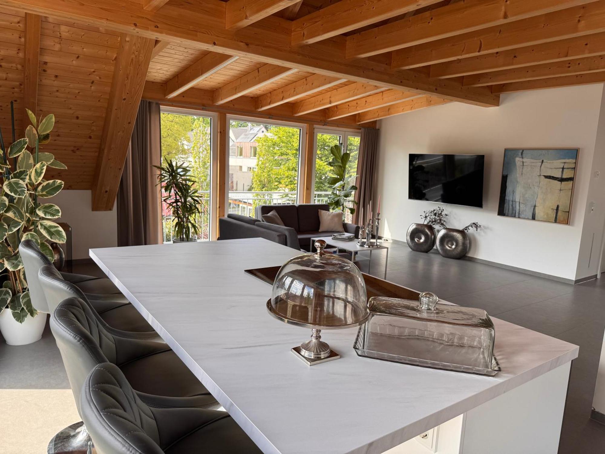 Moderne Ferienunterkunft/Wohnung Burgthann Dış mekan fotoğraf