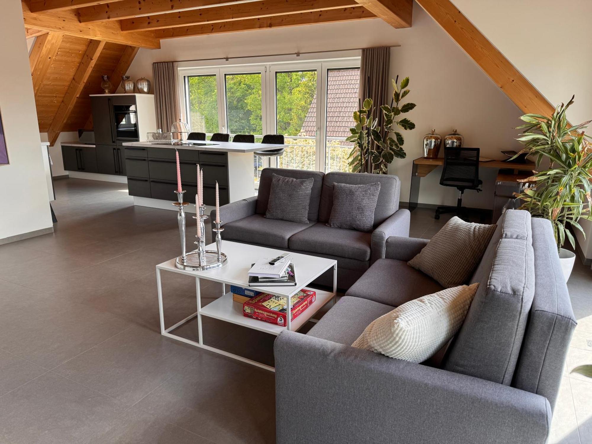 Moderne Ferienunterkunft/Wohnung Burgthann Dış mekan fotoğraf