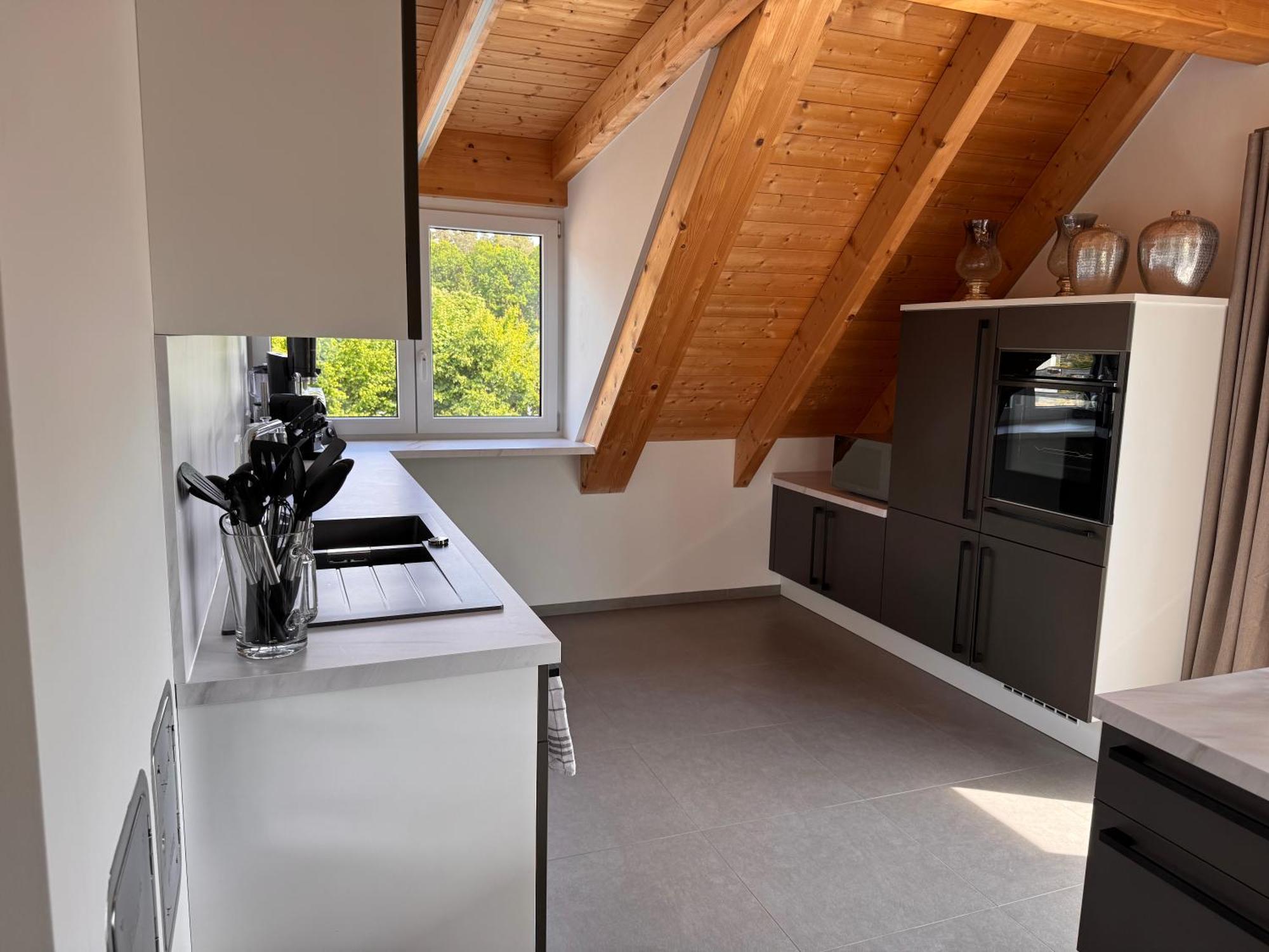 Moderne Ferienunterkunft/Wohnung Burgthann Dış mekan fotoğraf